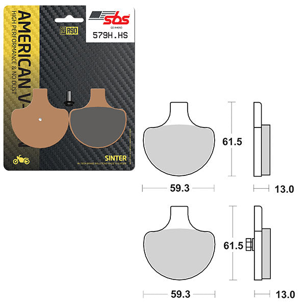SBS HIGH PERFORMANCE & NO DUST SINTER BRAKE PAD  6550579100