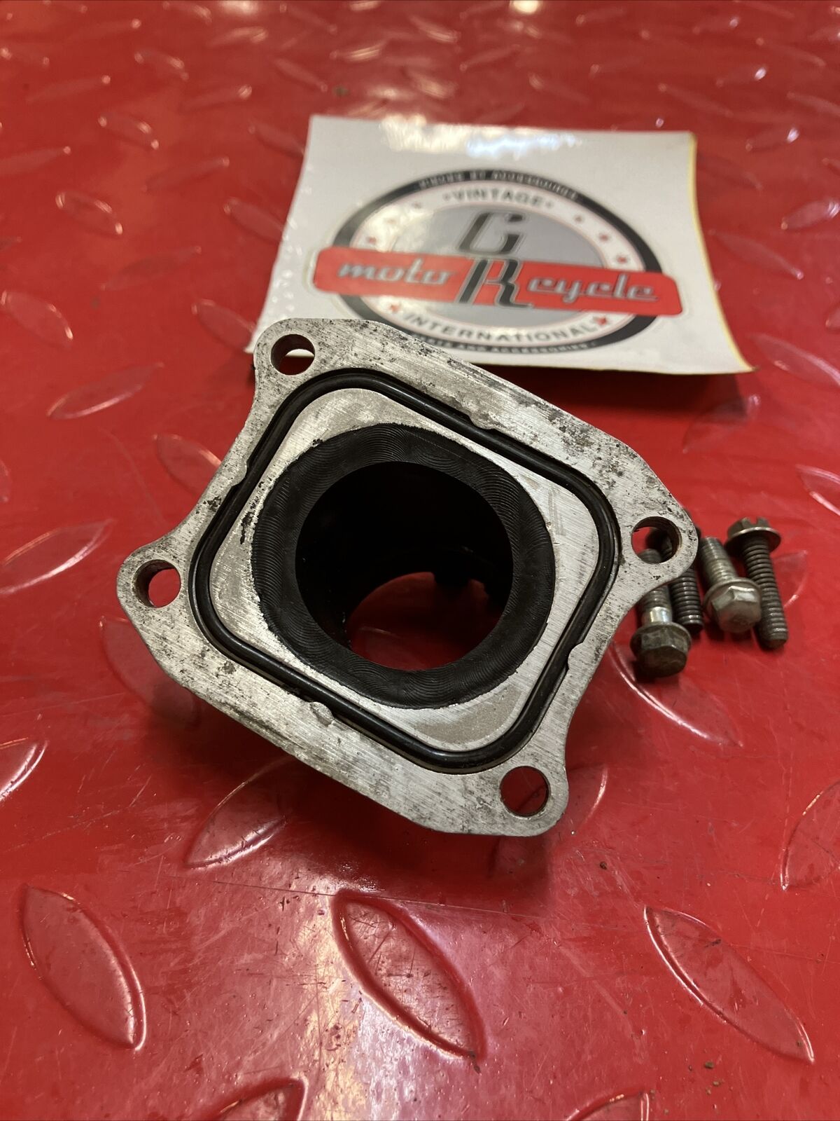 Honda CR80R 1990 intake manifold carburetor boot insulator