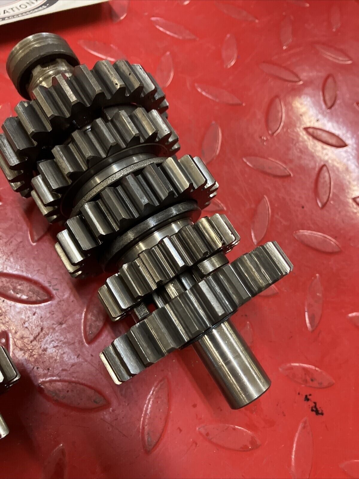 Honda CR250R 1984 transmission mainshaft countershaft main counter shaft gear 2