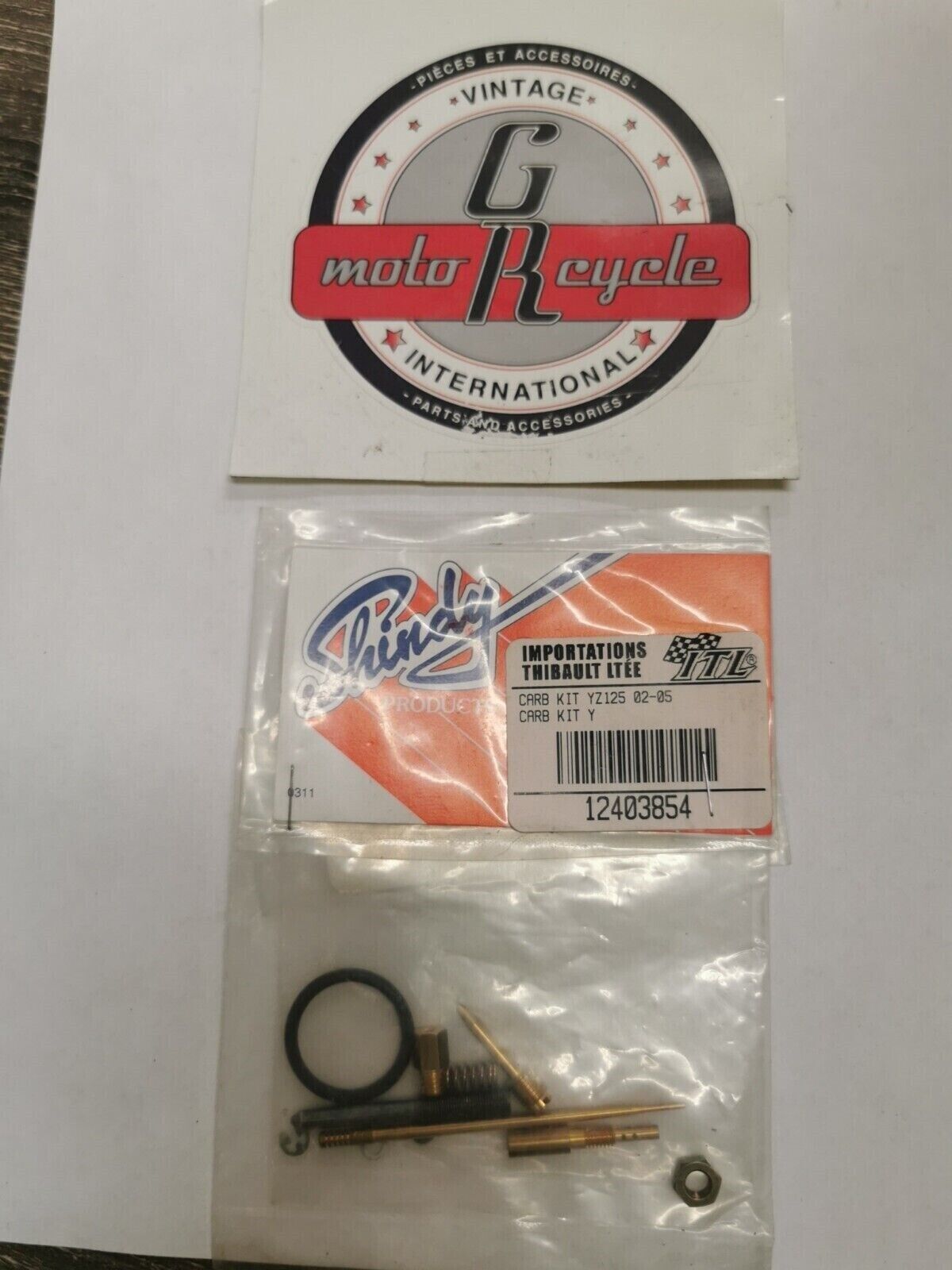 NOS SHINDY YZ125 2002 - 2004 CARBURATOR REPAIR KIT 03-854 J20