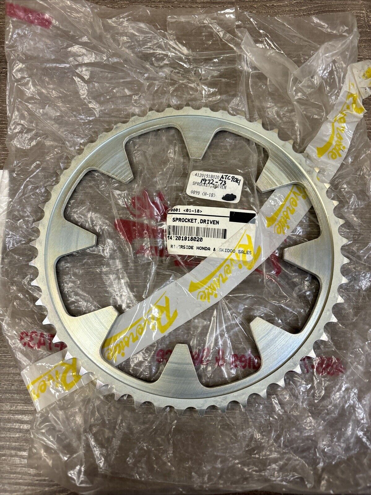 NOS Honda 1970 1972 1973 ATC90 FINAL DRIVEN SPROCKET 49T 41201-918-020 H137
