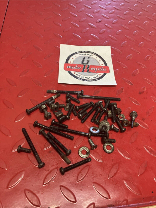Honda MT125 1975 Engine motor crankcase cover cylinder hardware bolt 1974 1976