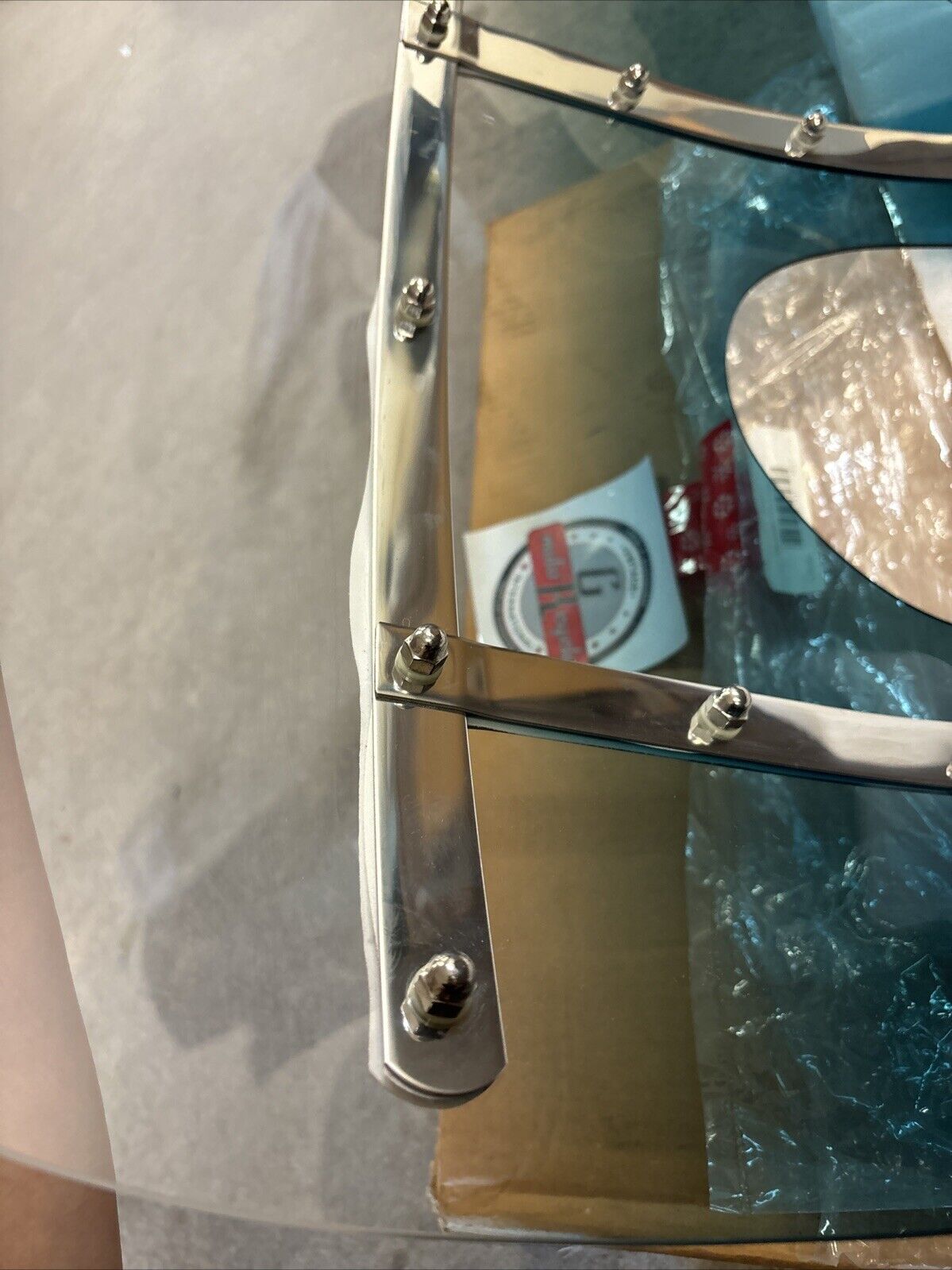 NOS MEMPHIS SHADES MEMPHIS FATS BOBBED 13" GRADIENT TEAL WINDSHIELD MEM3113