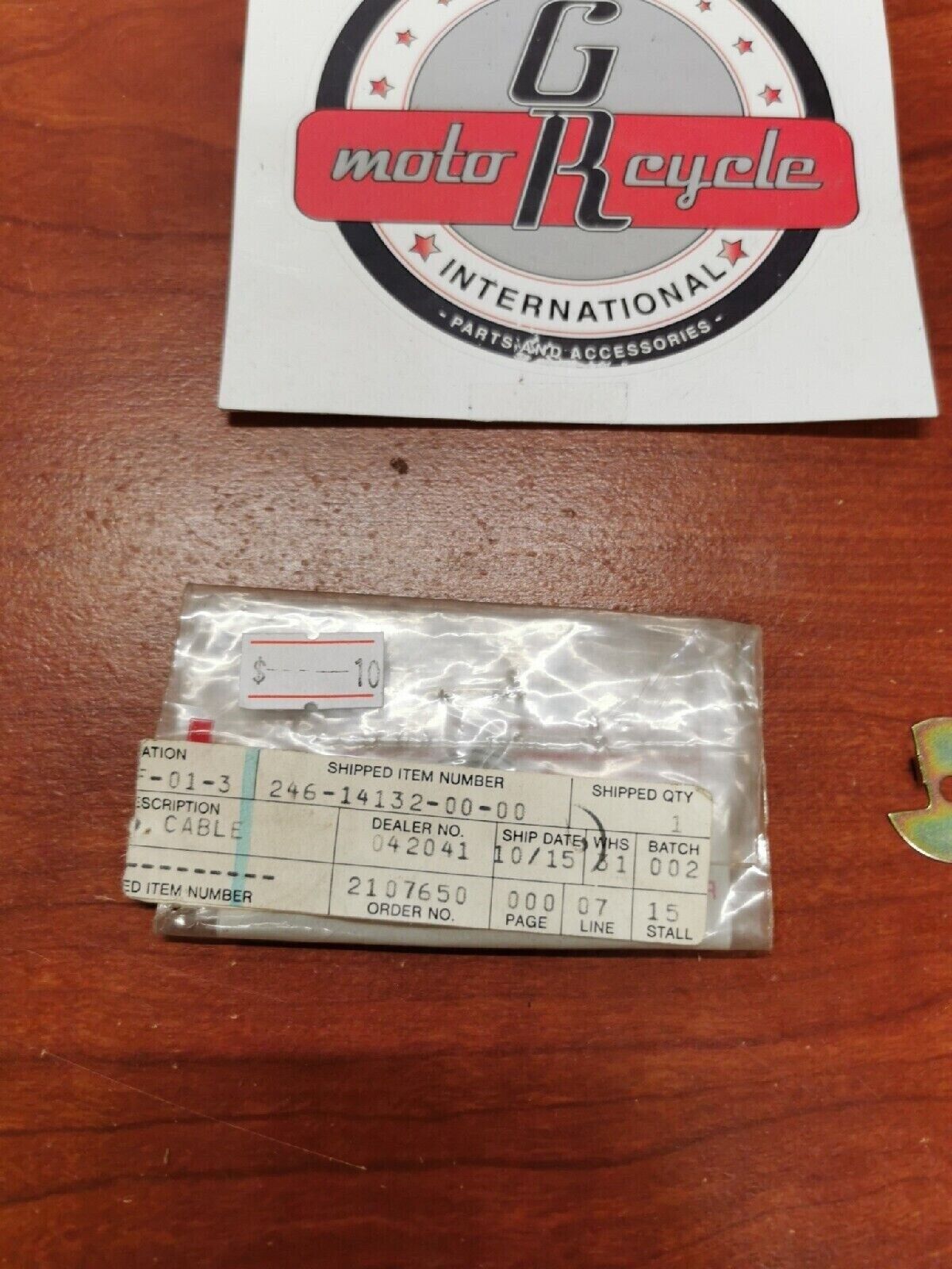 NOS Yamaha CABLE STOPPER 246-14132-00-00 Y69