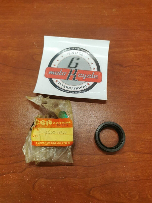 NOS Suzuki DR125 FRONT FORK OIL SEAL 51153-48500 SUB. 51153-05210 S20