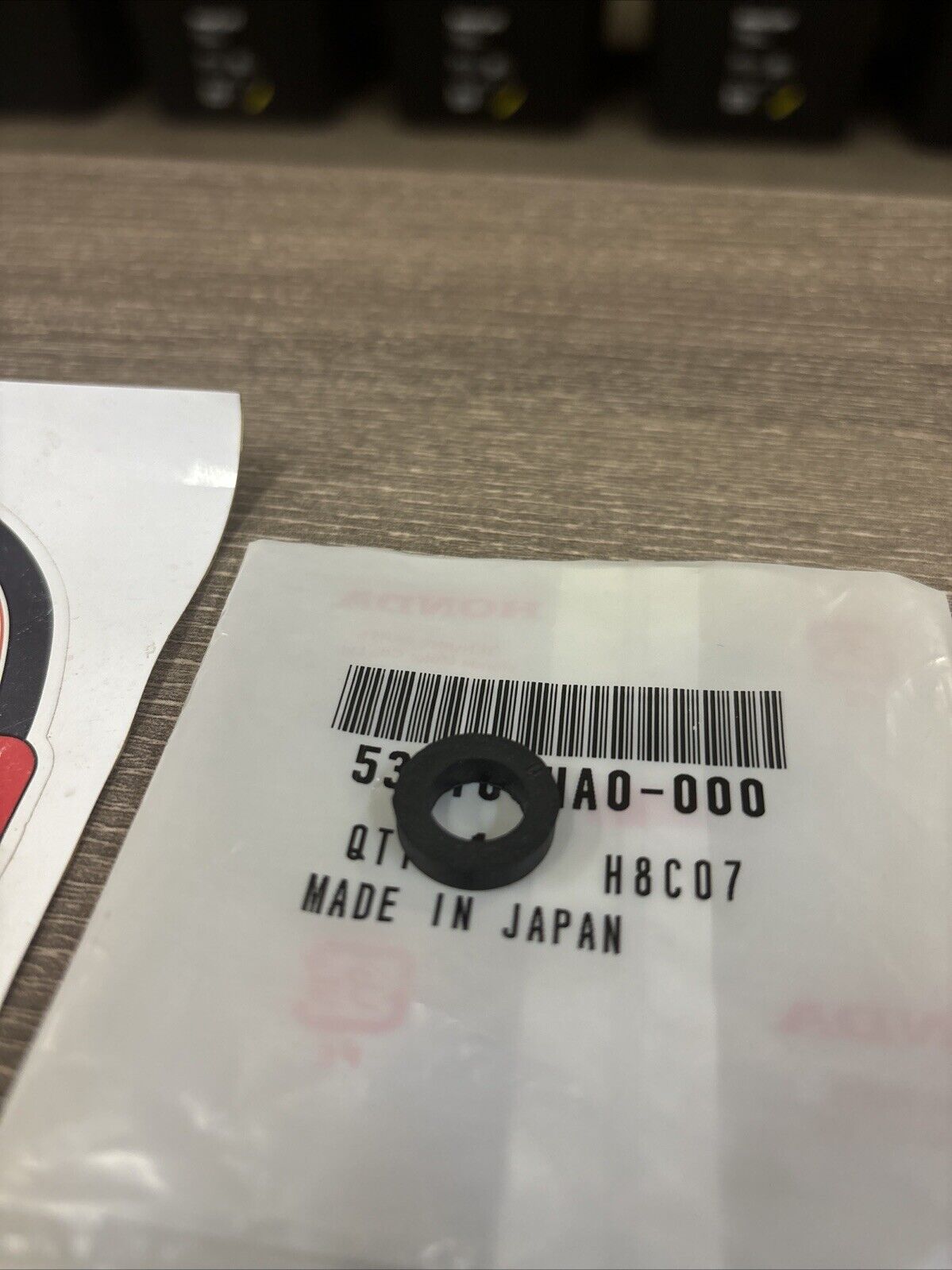 NOS Honda ATC250ES NV400C TRX350 VT750 HANDLE COVER UP RUBBER 53210-HA0-000 H159