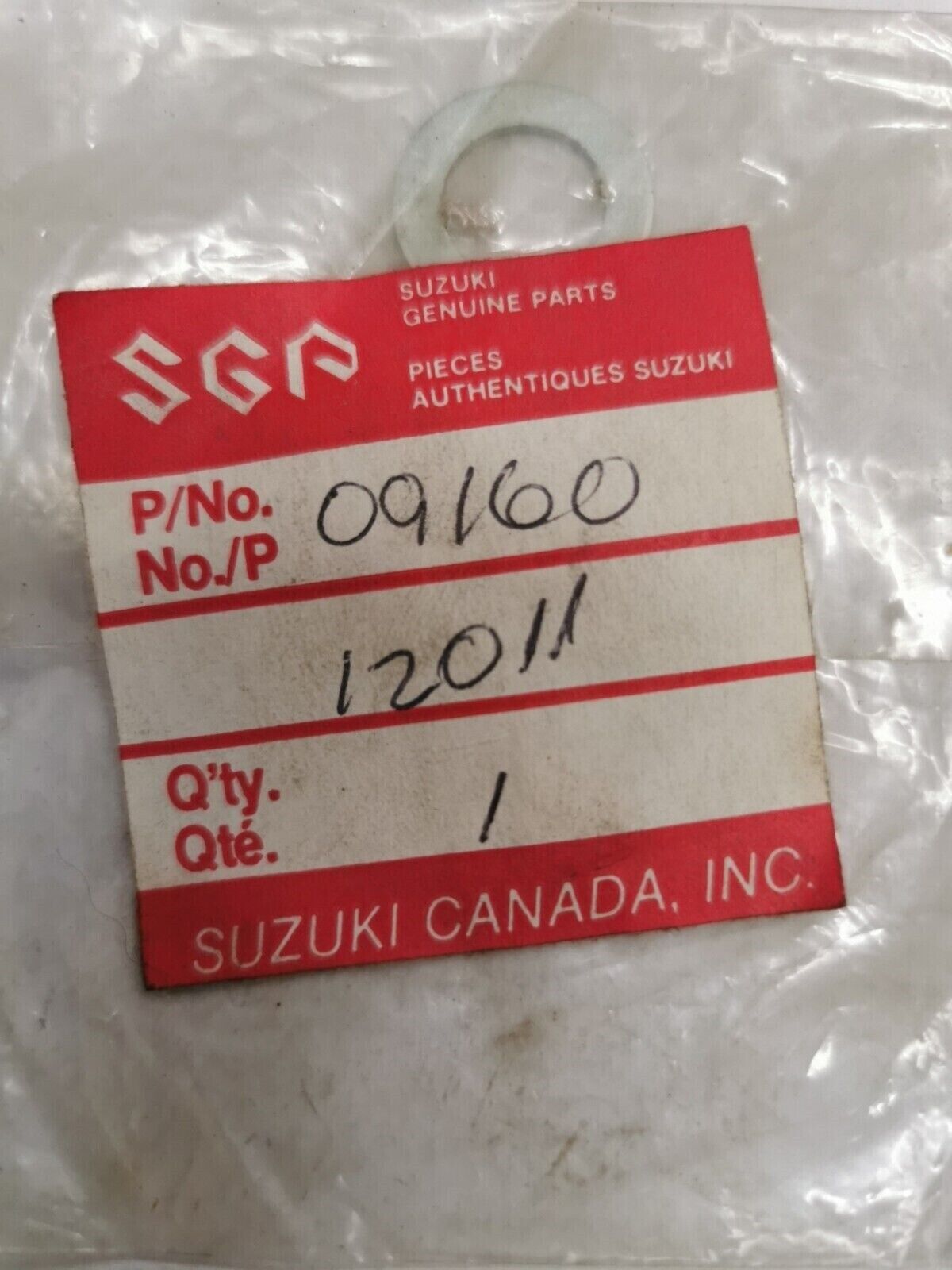 NOS SUZUKI GSXR750 GSX600 WASHER GEAR SHIFT LEVER 09160-12011-A05 S27
