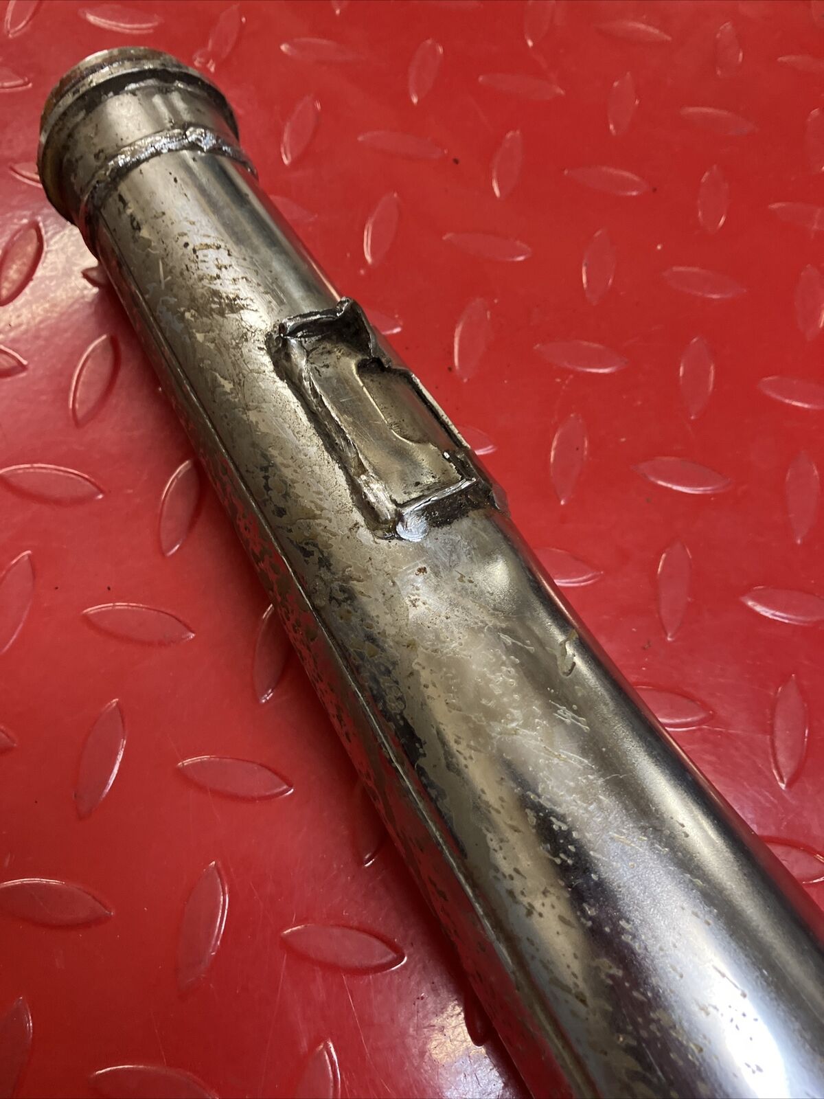 Yamaha RD400 1977 right exhaust pipe silencer 1976 1978