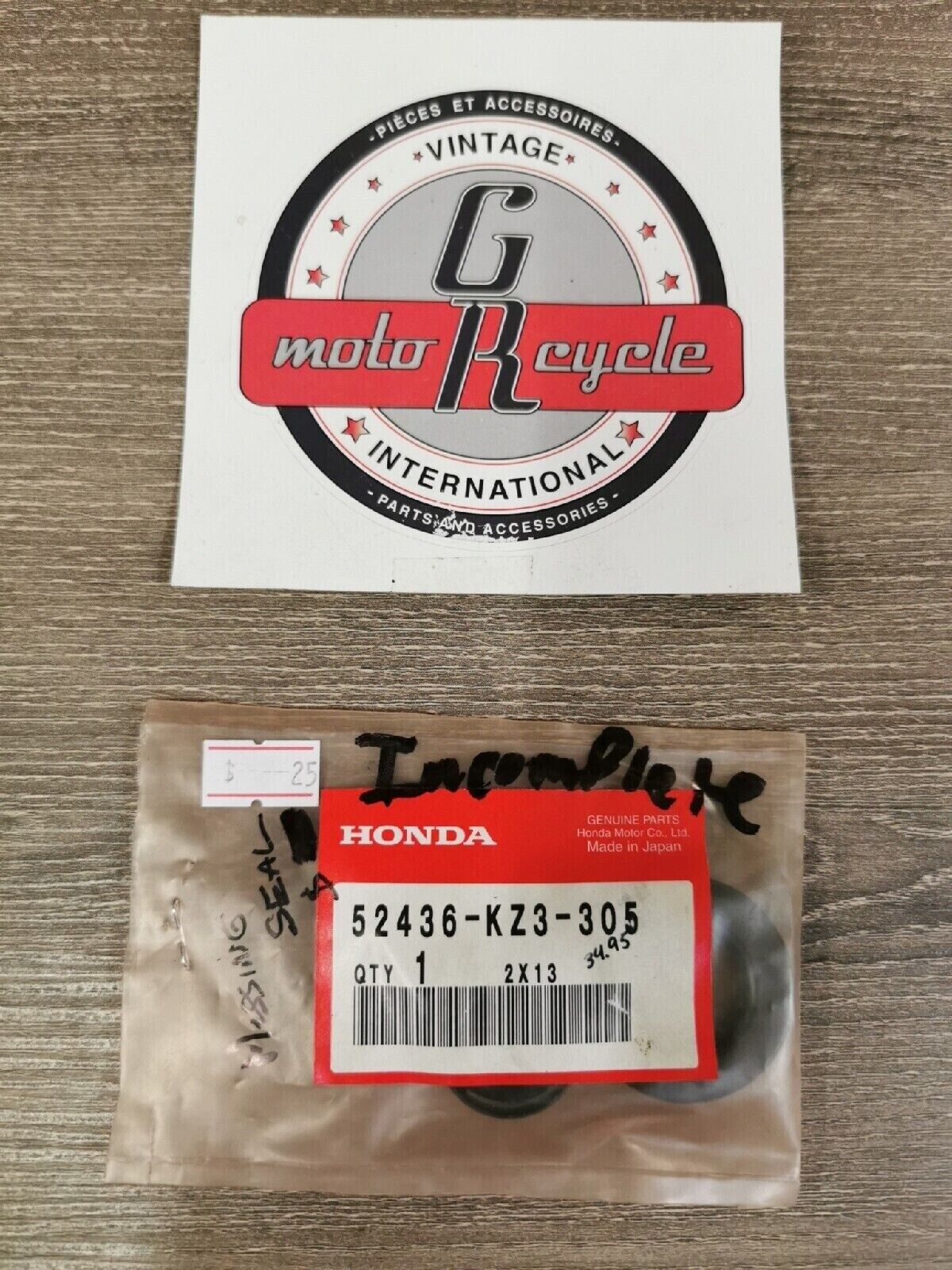 NOS HONDA CR250R CR450R 1993 - 2002 OIL SEAL SET INCOMPLETE 52436-KZ3-305 H46