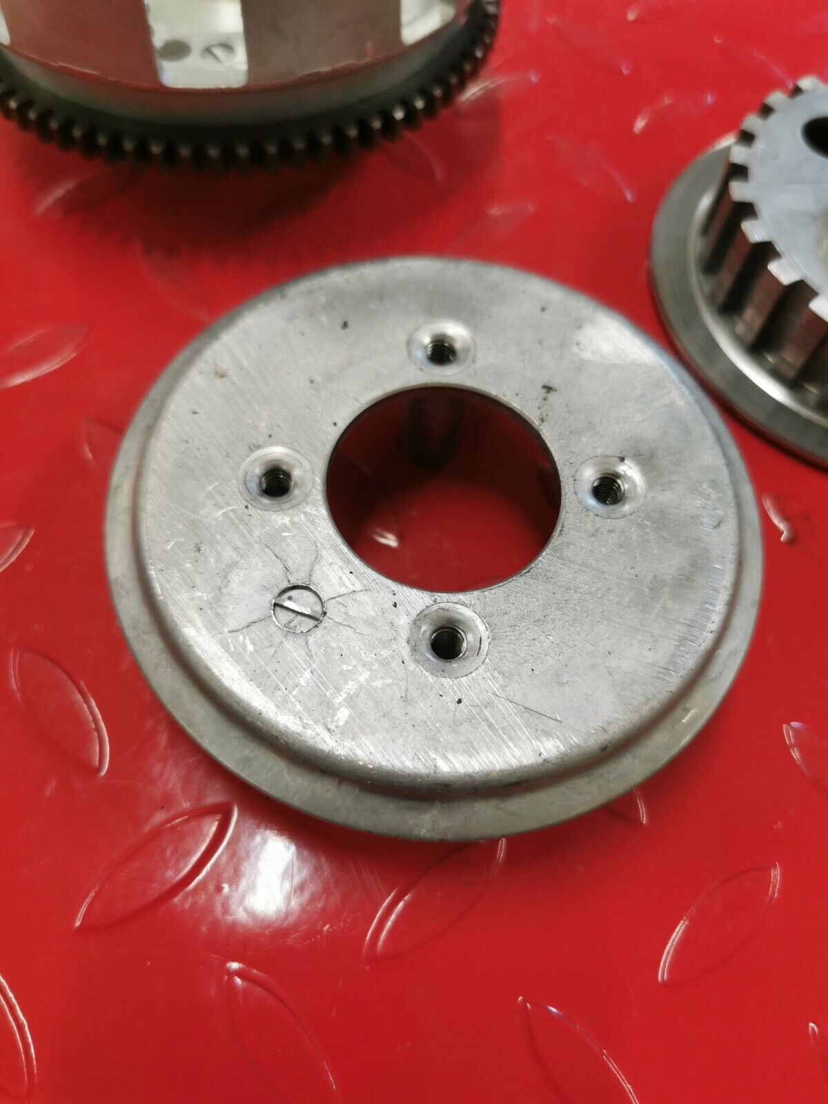 Honda CR80R 1993 complete clutch basket hub pressure plate 22100-GC4-600