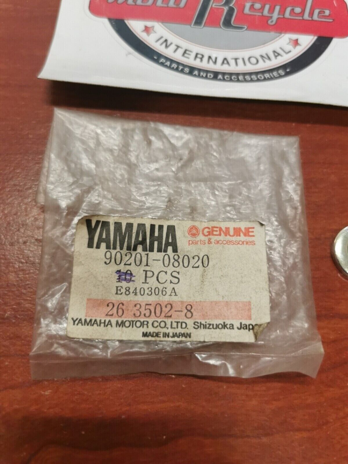 NOS Yamaha XV19 VX600 VX700 VT600 VT700 PLATE WASHER 90201-08020-00 Y72