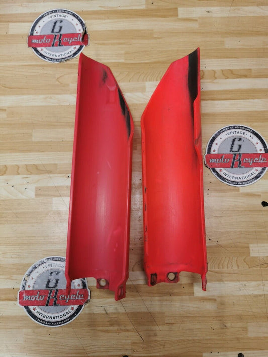 Honda CR125R 1996 front fork guard protector plastic cover 51610-ML3-600ZB