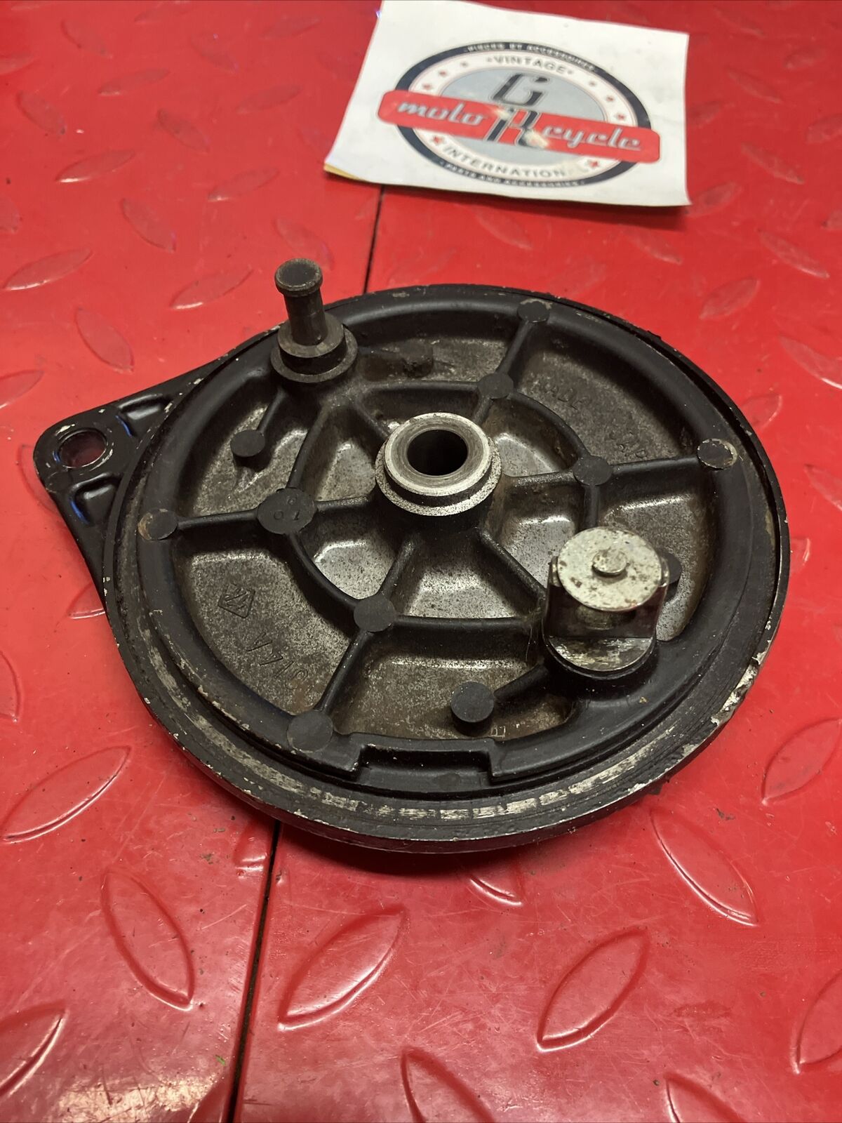 Kawasaki KX125 1980 Front brake panel plate drum cover KDX175