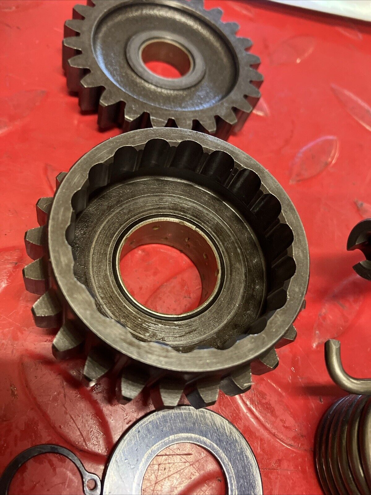 Honda MT125 1975 Kickstarter kick starter spindle gear shaft 1974 1976 CR125M