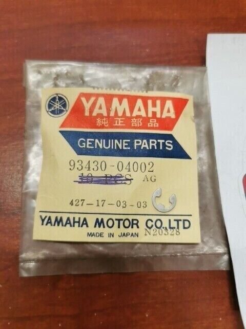 NOS Yamaha SR540 SS440 CIRCLIP 93430-04002-00 SUB 99080-04600-00 Y136