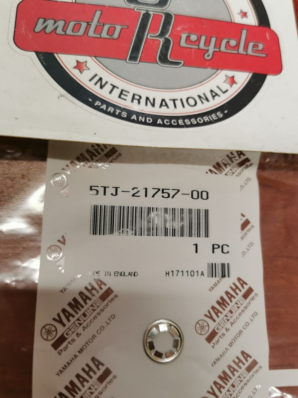 NOS Yamaha WR450 WR250 YZ450 YZ250 FX10 PZ50 WASHER 5TJ-21757-00-00 Y84