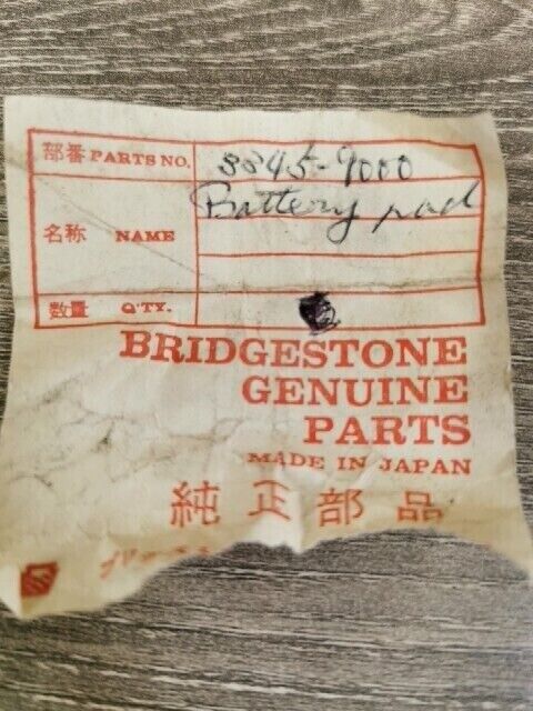 NOS BRIDGESTONE 350 GTR GTO BATTERY PAD BAND STRAP 3345-9000 B1