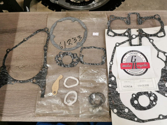 NOS HONDA  CB200 CL200 INCOMPLETE GASKET KIT J49