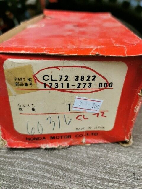 NOS HONDA CL72 1962 CL77 1965 CL300 ELEMENT CLEANER 17311-273-000 H87