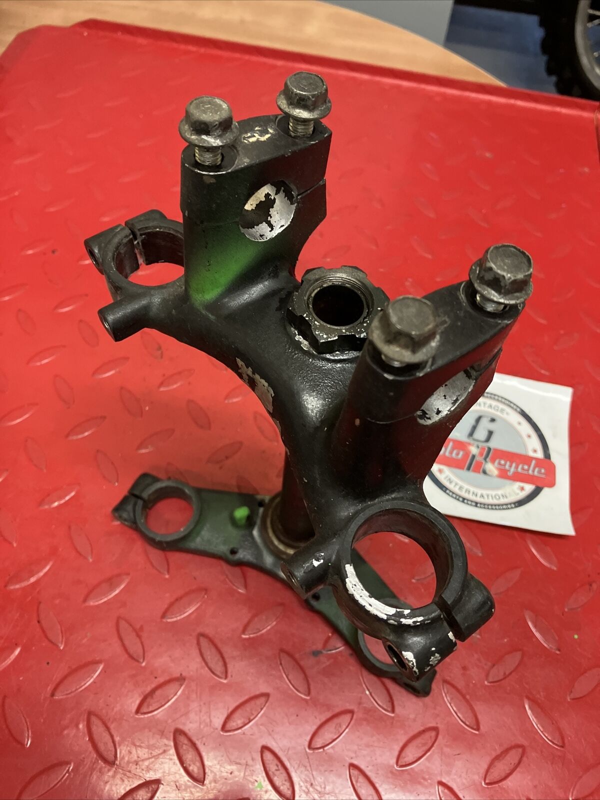 Kawasaki KDX80 1987 Steering stem triple tree clamp fork holder 1985 1986