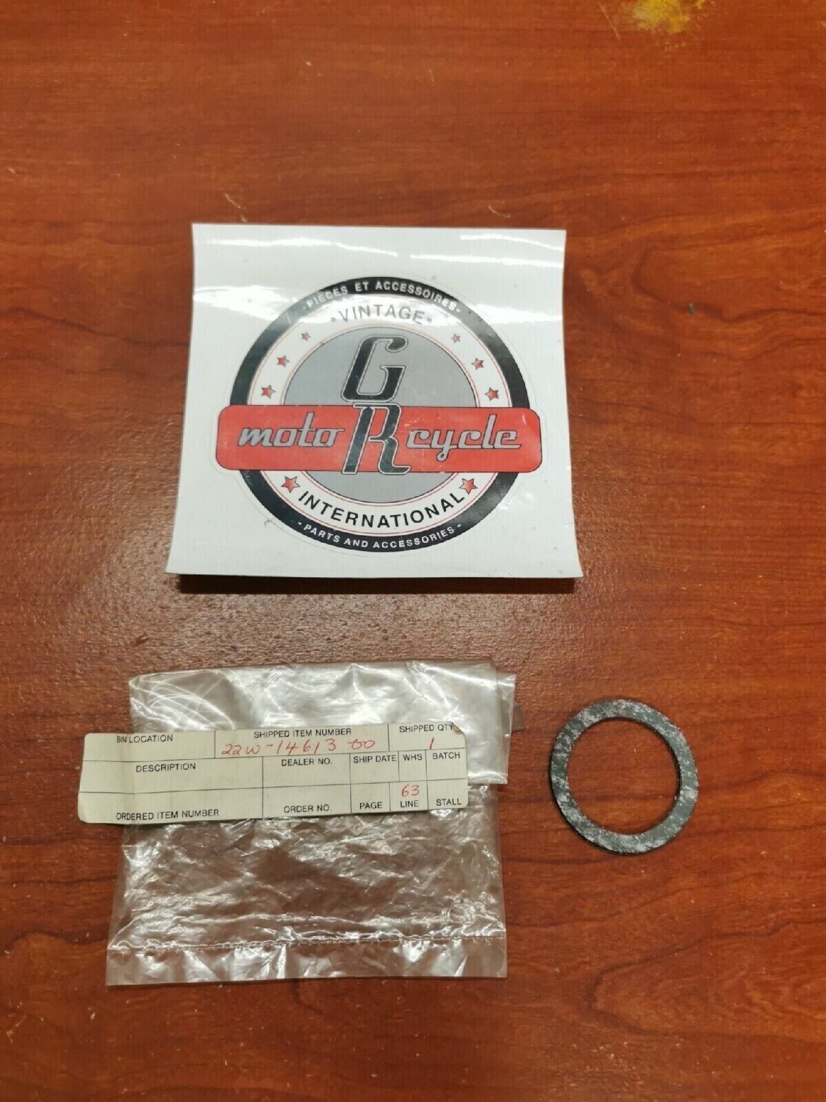 NOS Yamaha YZ80 EXHAUST PIPE GASKET 22W-14613-00-00 SUB. 4BR-14613-00-00 Y72