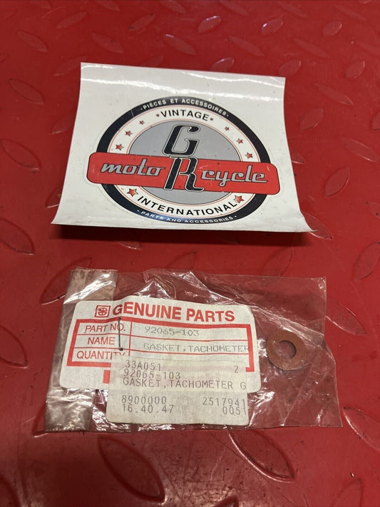 NOS KAWASAKI TACHOMETER GEAR GASKET 92065-103 K17