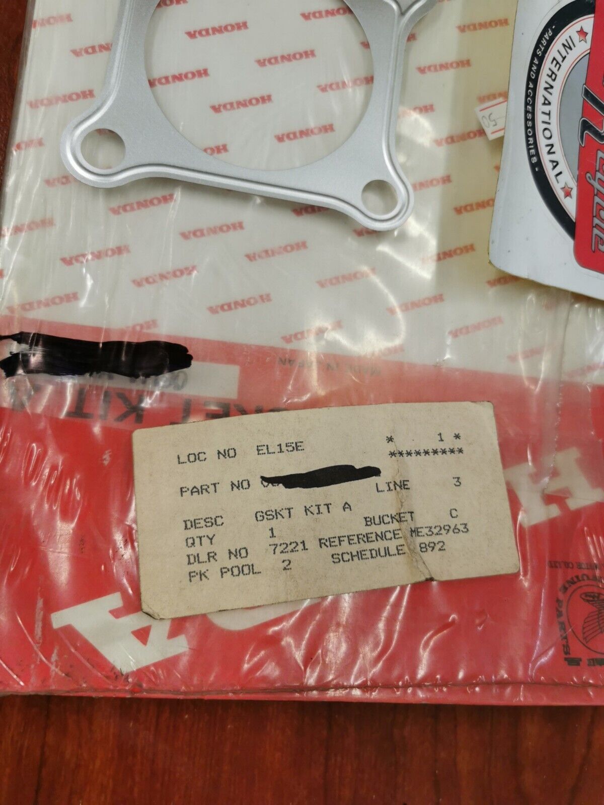 NOS Honda 1987 - 1990 CBR600F CYLINDER GASKET 12191-MN4-004 H66