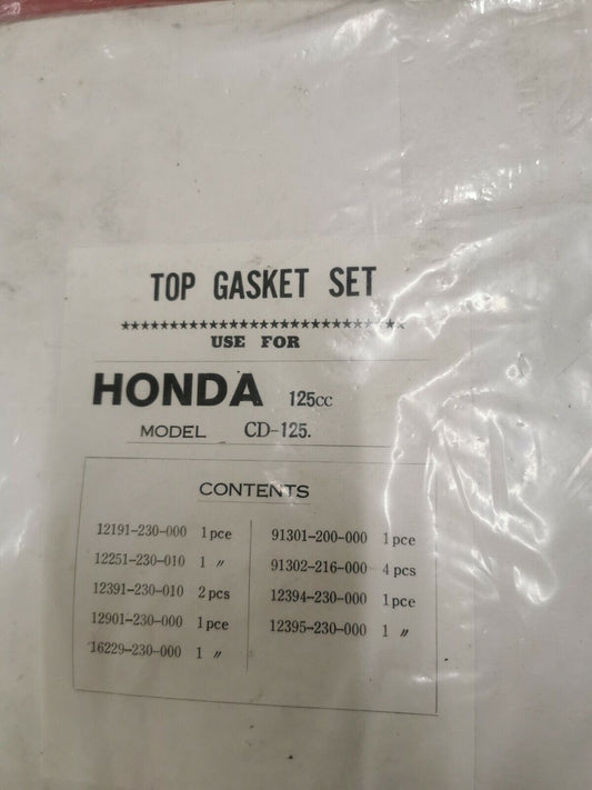 NOS Honda 125cc CL125 CD125 TOP SET GASKET KIT H2
