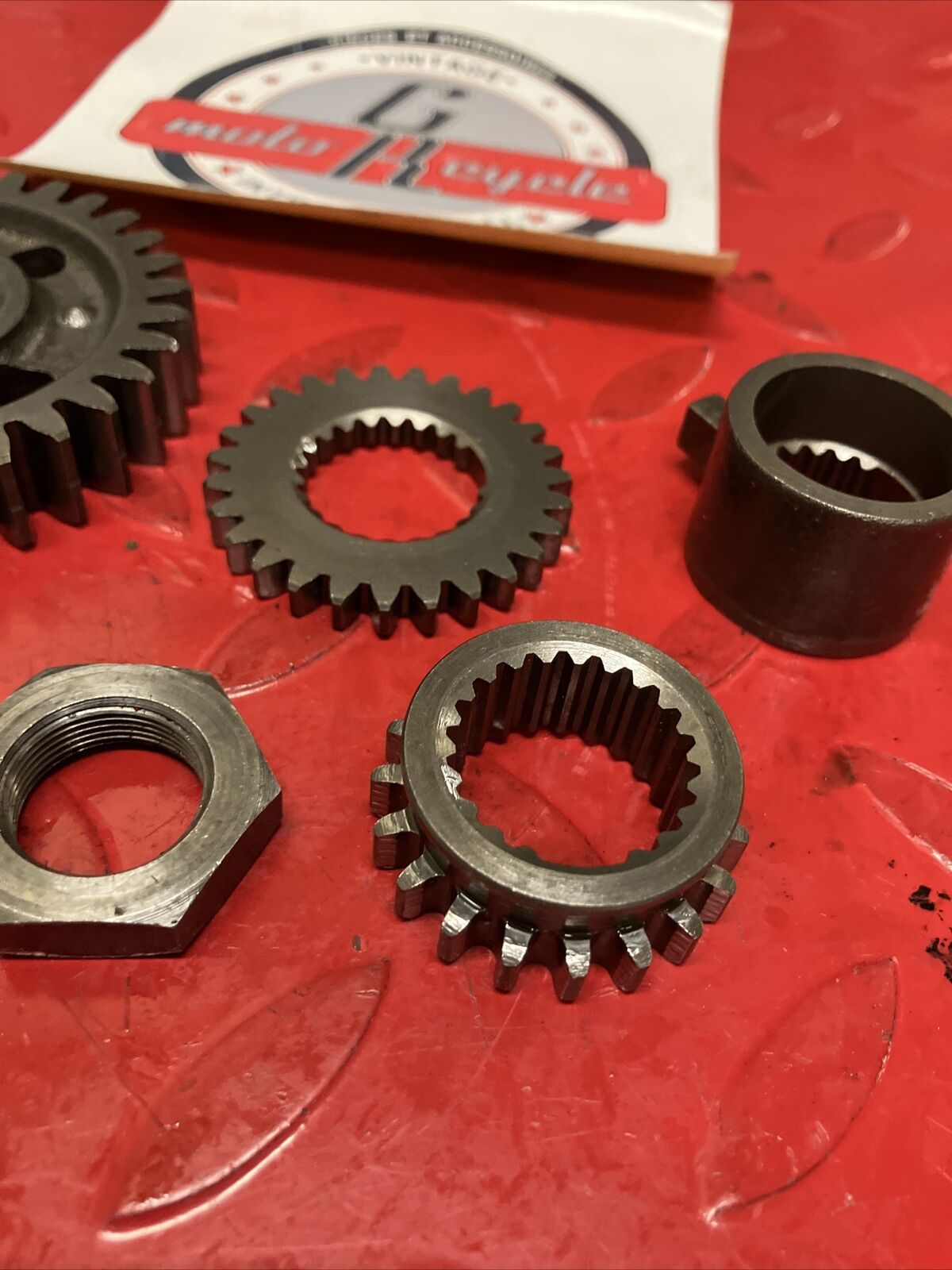 Honda XL600R 1986 Primary drive gear timing sprocket pulser boss oil pump gear