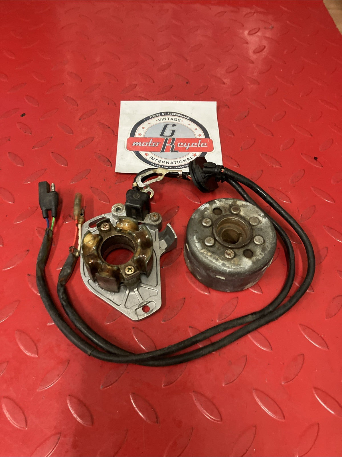 Honda CR250R 1985 Stator and flyhweel alternator magneto pulser TESTED GOOD