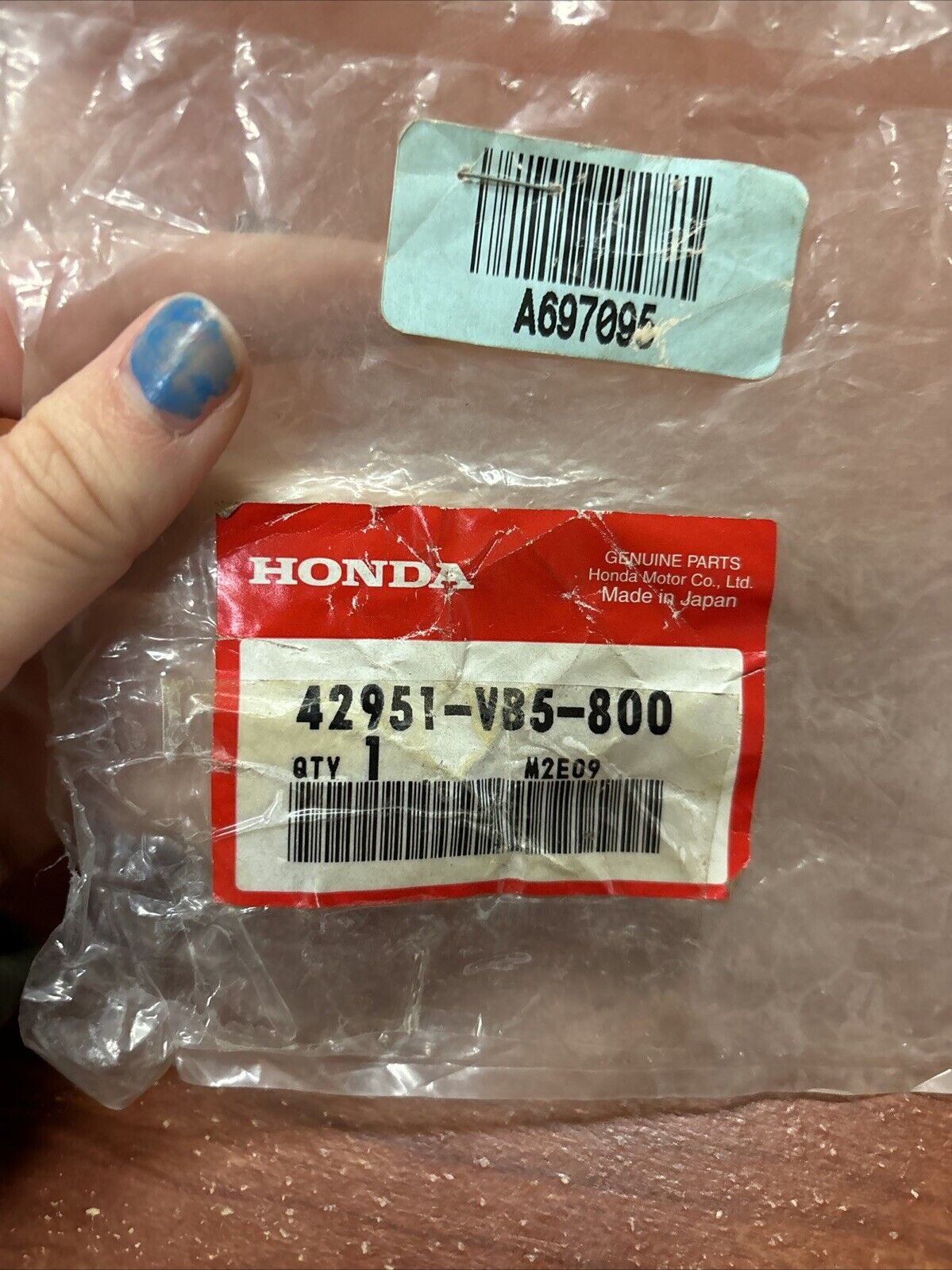 NOS Honda HRC215 HRC216 HRA216 FRONT ADJUSTING PLATE 42951-VB5-800 H176