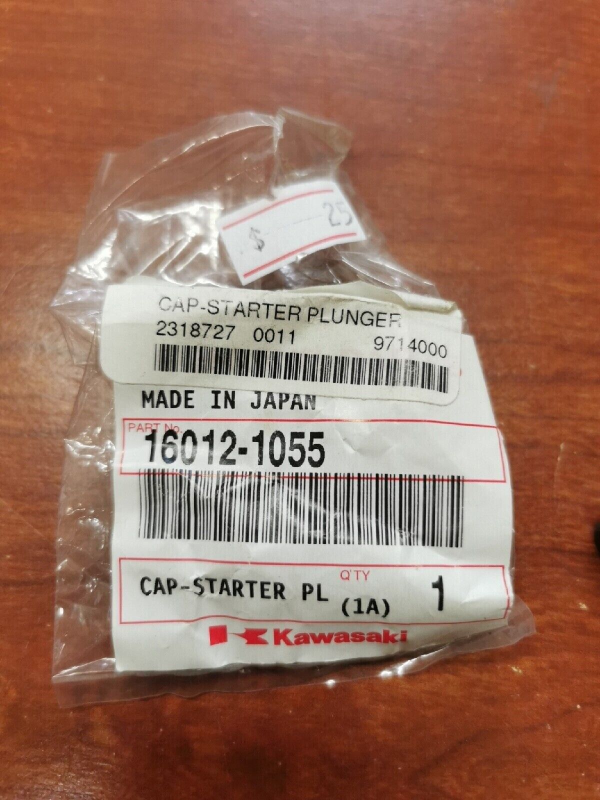 NEW NOS Kawasaki KL250 KL650 KSF250 KLF300 STARTER PLUNGER CAP 16012-1055 K25