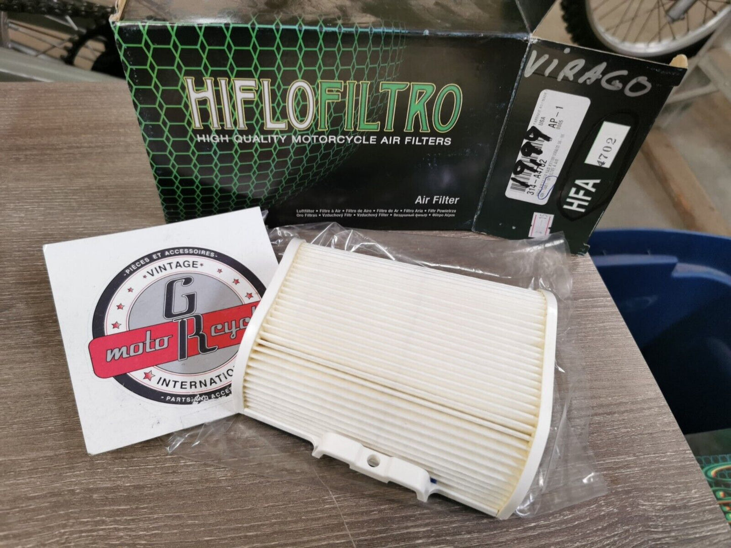 NOS HIFLOFILTRO YAMAHA VIRAGO XV1000 XV750 AIR FILTER HFA 4702 J37