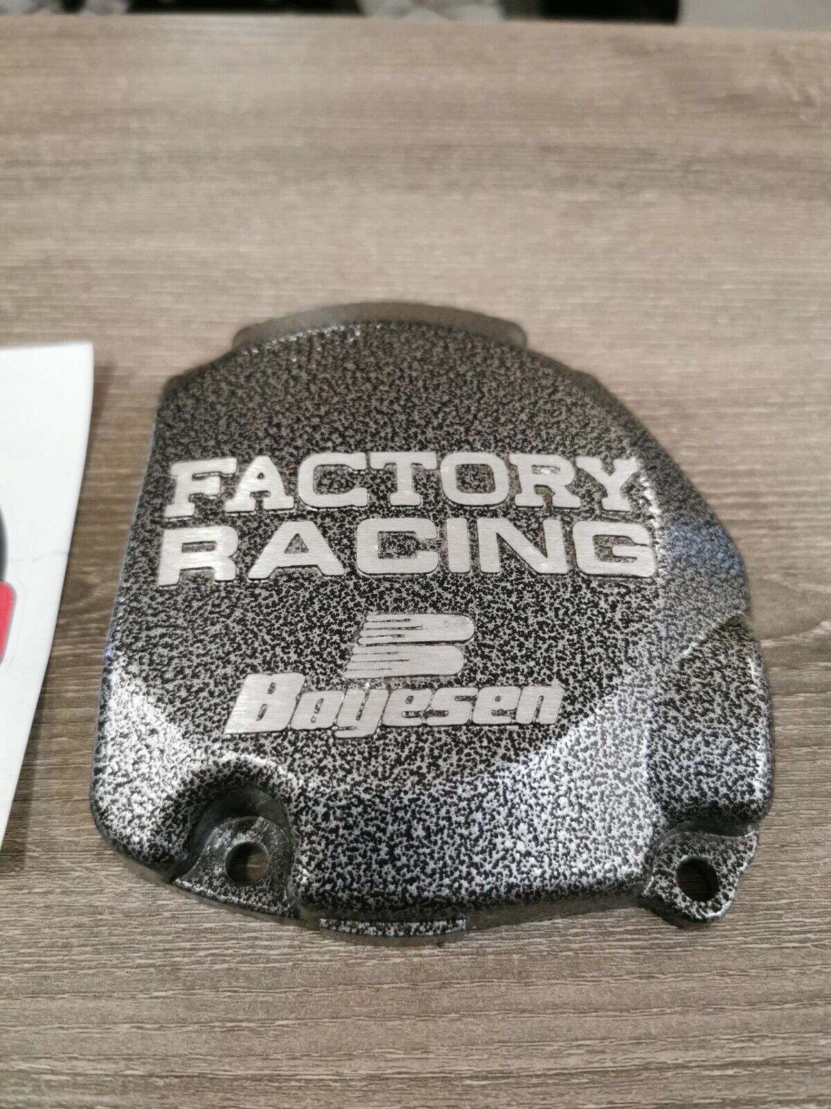 NOS Boyesen Suzuki RM125 Factory Racing Ignition Cover Silver Black SC-21C J31