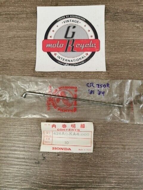 NOS HONDA CR250R CR450R 1981 REAR Wheel Spoke 426A0-KA4-000 H79