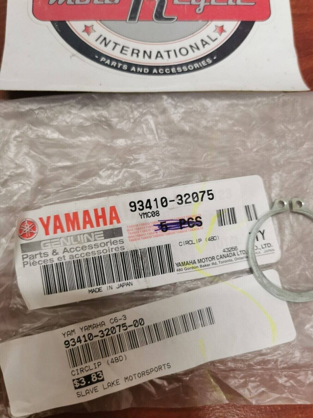 NOS Yamaha YS828 YS624 XS1 XS2 XS650 TX650 CIRCLIP 93410-32075-00 Y82