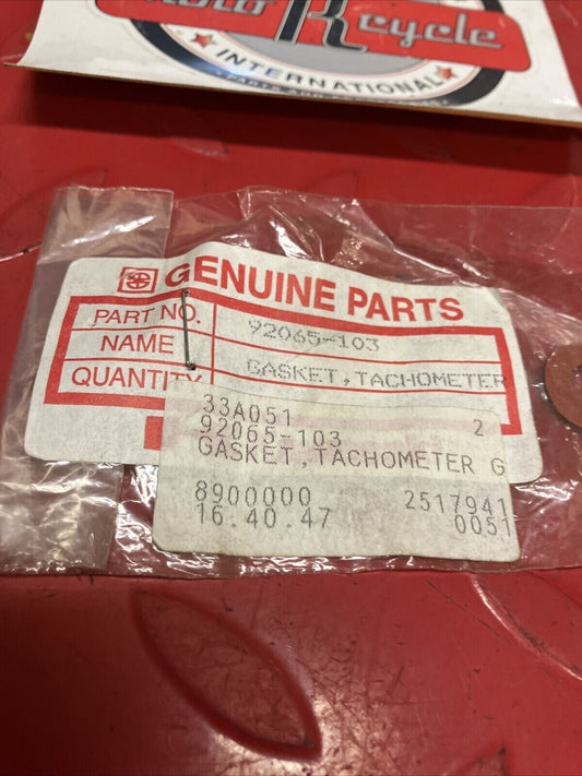 NOS KAWASAKI TACHOMETER GEAR GASKET 92065-103 K17