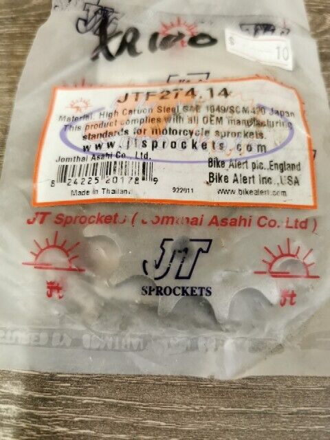 NOS JT CRF100 XL100S XR100 XR100R Steel Front Sprocket 14T JTF274.14 J58