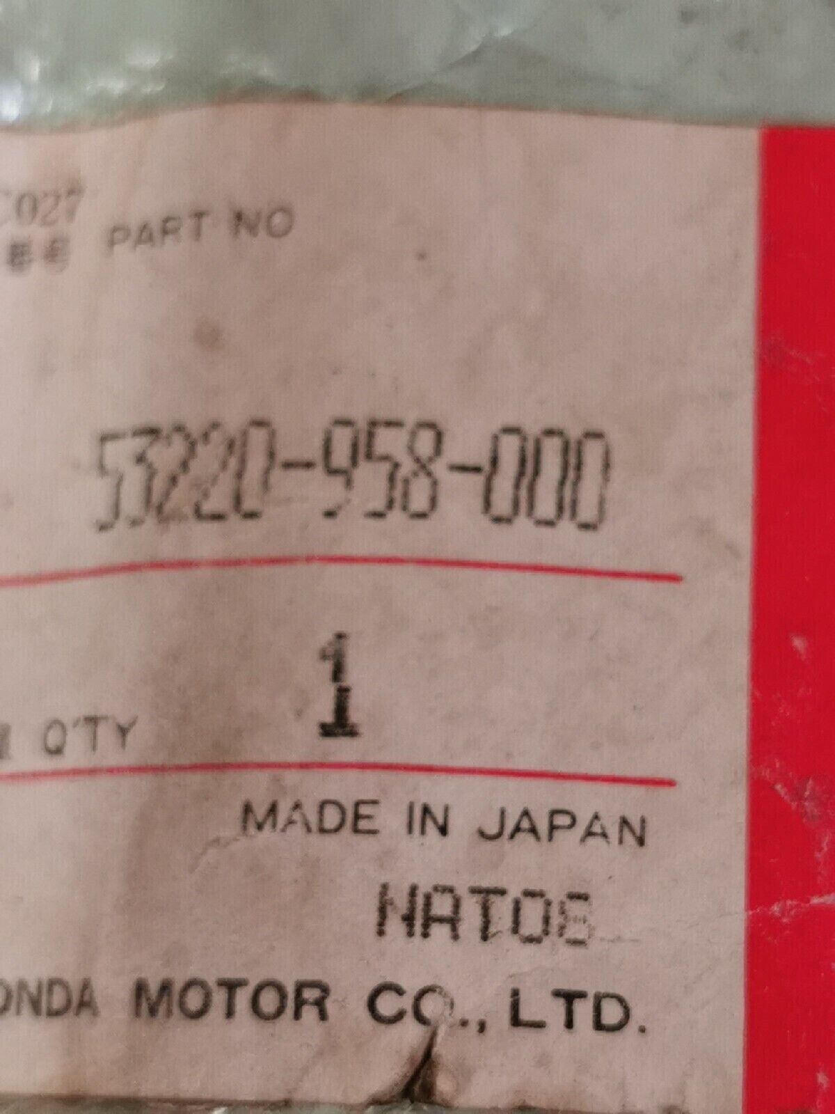 NOS HONDA ATC200M ATC125M 1981 - 1987 THREAD  HANDLEBAR TOP 53220-958-000 H47