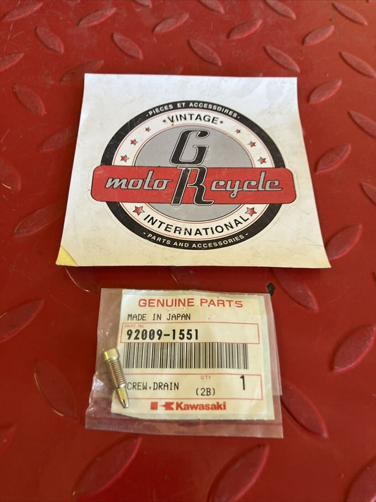 NOS Kawasaki  DRAIN SCREW 92009-1551 K15