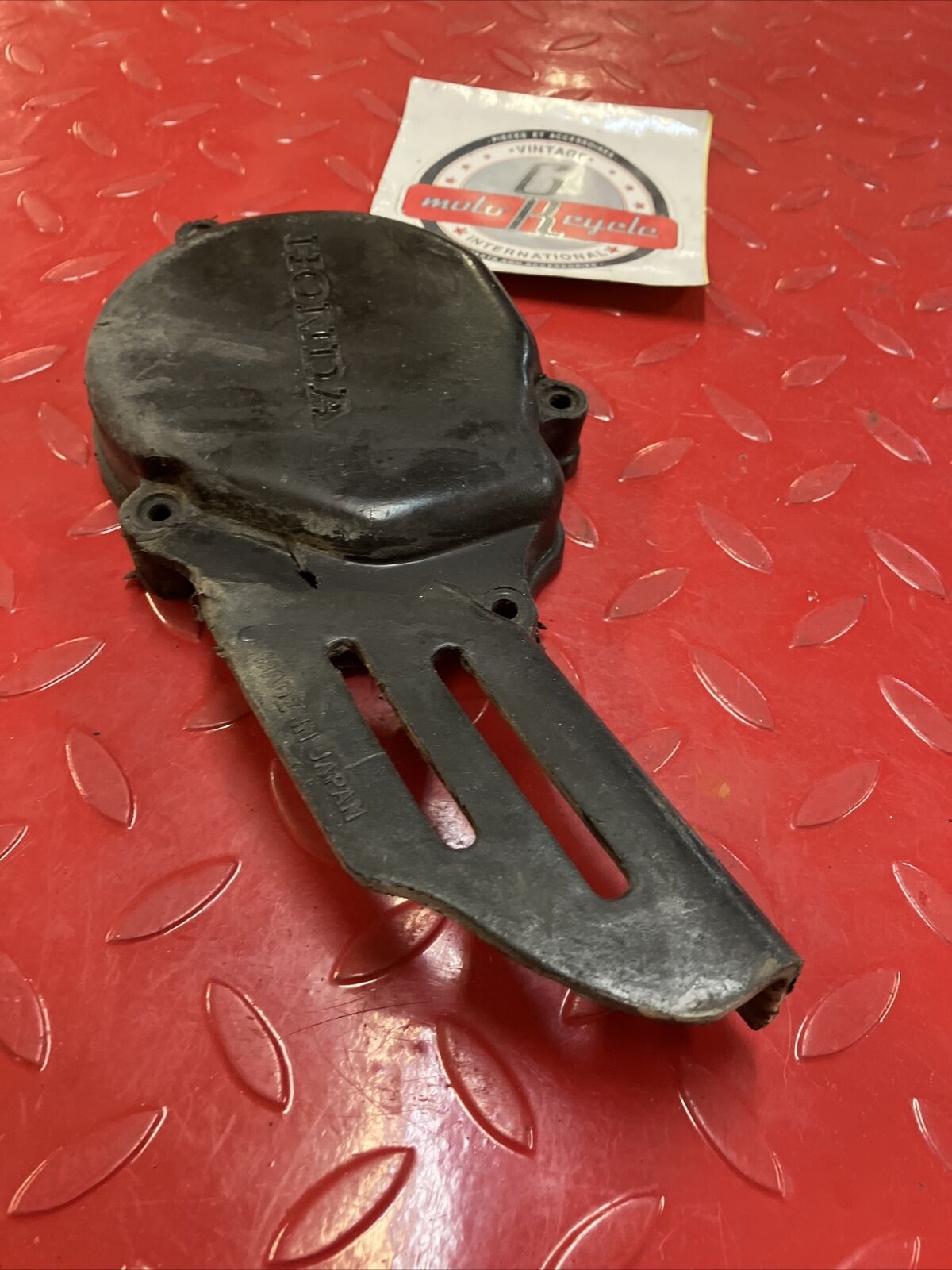 Honda CR80R 1990 Left side crankcase cover stator chain guard 1983 - 1995