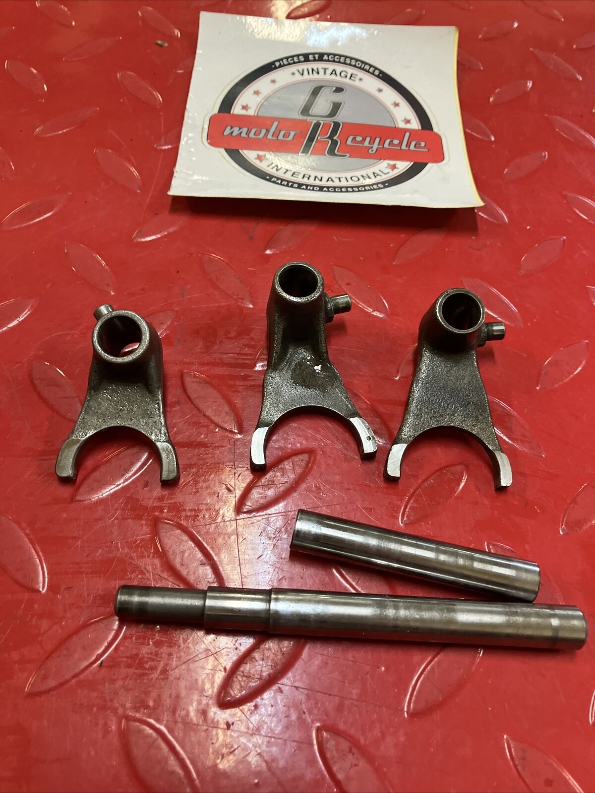 Honda CR80R 1990 transmission gearshift gear shift forks 2