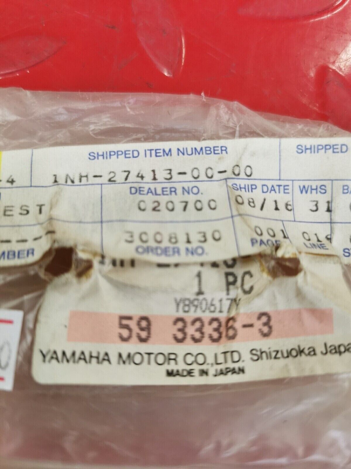 NOS YAMAHA XV1100 XV535 XV750 1986 - 2007 FOOTREST COVER   1NH-27413-00-00   Y50