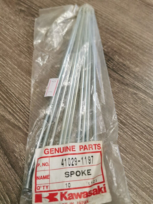 NEW NOS KAWASAKI KX125 KX250 KX500 1989 - 2001 SPOKE SOLD EACH 41029-1197 K28