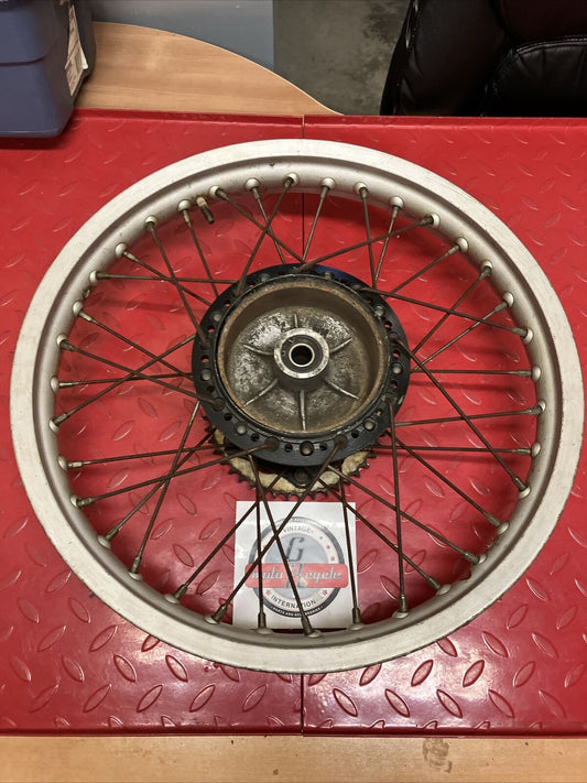Kawasaki KX125 1980 rear wheel hub rim KDX175 KLX250 18x1.85
