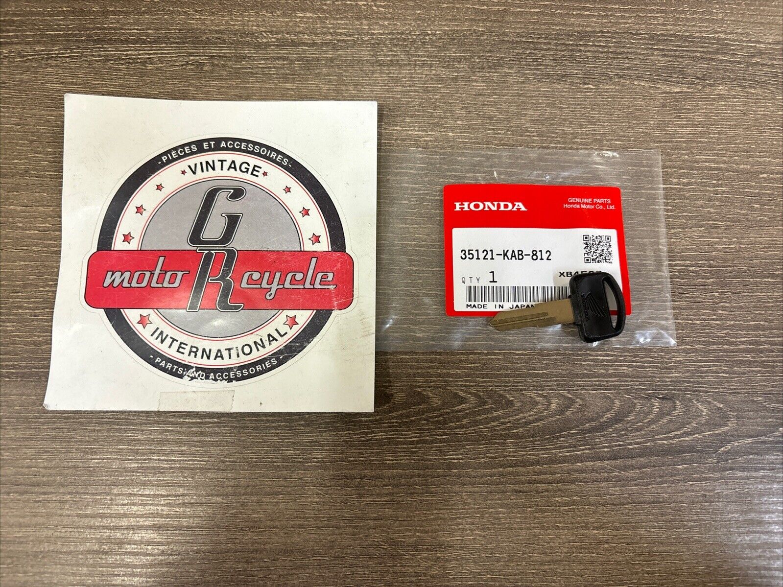 NOS Honda CH125 CH250 SFX50 SK50M BLANK KEY NO.1 35121-KAB-812 H138