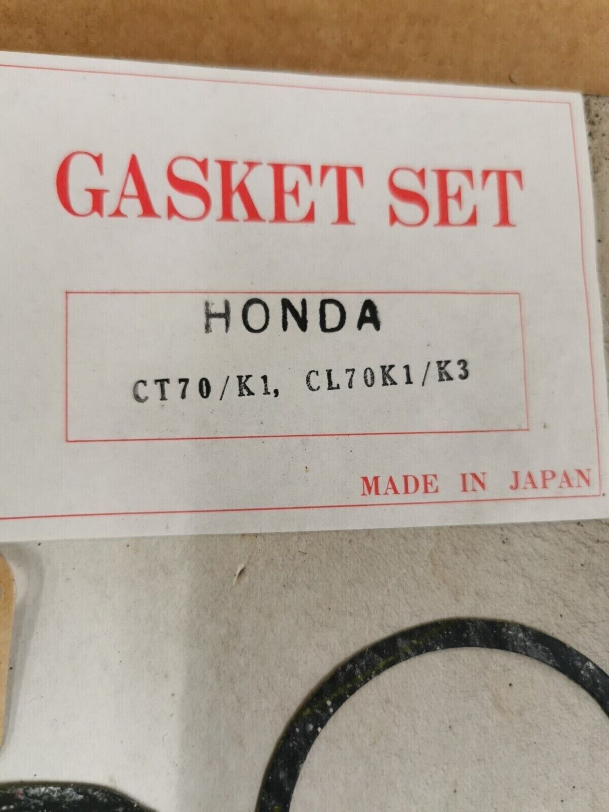 NOS  HONDA CT70 CL70 TOP END GASKET KIT INCOMPLETE SET J49