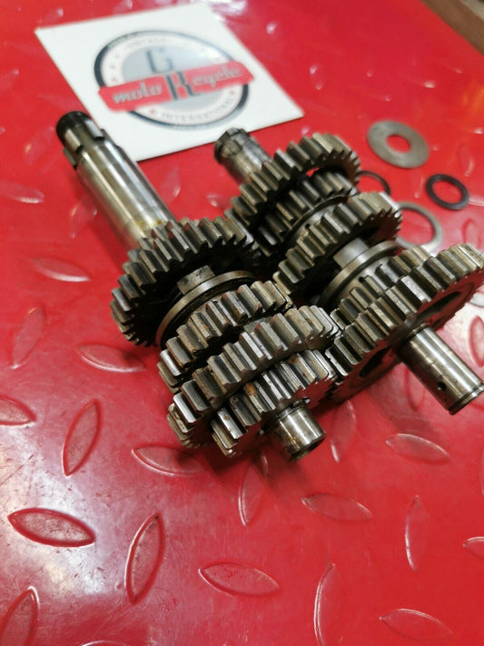 Honda MT250 1975 transmission mainshaft countershaft main counter shaft gear