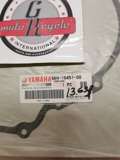 NOS Yamaha YFM66 YFM660 YXR660 YXR66 CRANKCASE COVER GASKET 5KM-15451-00-00 Y102