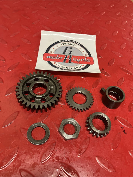 Honda XL600R 1986 Primary drive gear timing sprocket pulser boss oil pump gear